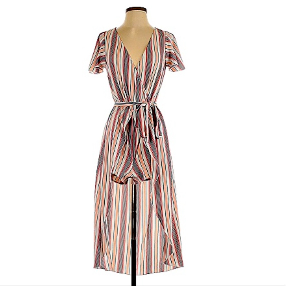 Love, Fire Short with long Train Romper